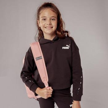 Sudadera Puma Essential Tape Hoodie Infantil Negro con Capucha