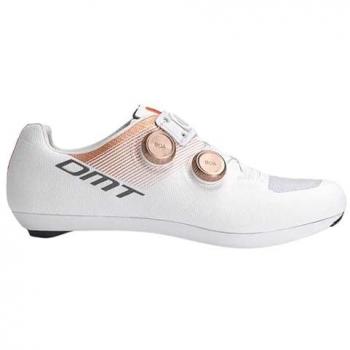 Zapatillas de Ciclismo de Carretera DMT KR0 Blanco Intenso Naranja 41