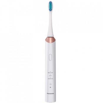 Cepillo de Dientes Eléctrico Panasonic EW-DC12-W503, características: diseño ergonómico, cabezal compacto, tecnología de limpieza suave, temporizador integrado de 2 minutos, indicador de carga LED, batería recargable