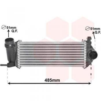Intercooler de Carga VAN WEZEL 43004615 - Radiador Internacional