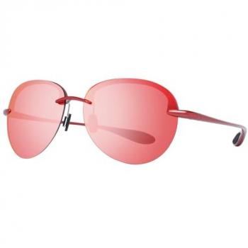 Police Men's Red Mirrored Oval Sunglasses PL302G 62U33R One Size