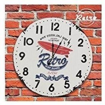 Reloj de Pared Retro Surf Board