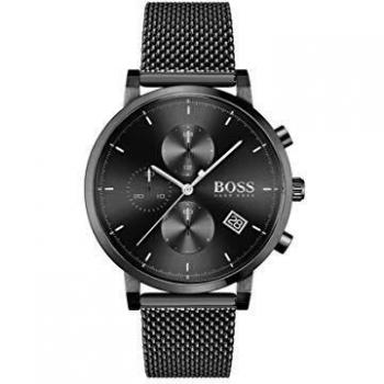 Reloj Cronógrafo BOSS Hombre 42mm con Pulsera de Malla de Acero Inoxidable Negra - 1513813