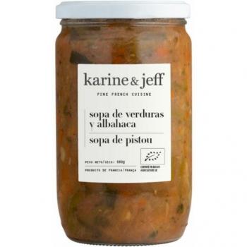 Sopa de Verduras y Albahaca Eco 680g Karine & Jeff