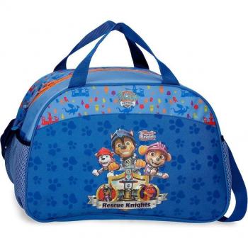 Patrulla Canina Rescue Knights Bolsa de Viaje Infantil 40x28x22 cm, 24L, Poliéster, Azul