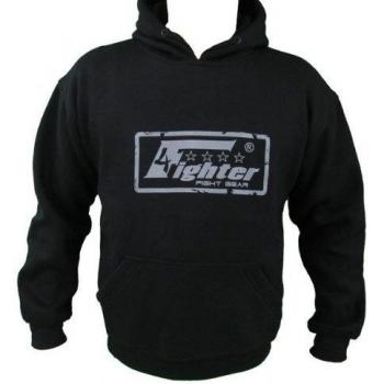 4Fighter Hooded JERSEYS con Capuchón negro con logo 4FHD-2, Talla:XXL