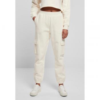 Urban Classics Women's High Waist Cargo Sweatpants 5XL Whitesand