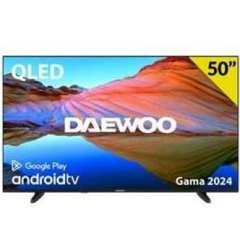 Daewoo 50DM62QA 50 QLED Smart TV 4K UHD Android TV Wi-Fi Bluetooth USB HDMI Black