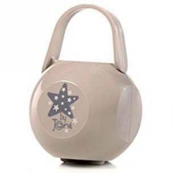 Jane - Porta chupete con diseño de estrellas, color gris