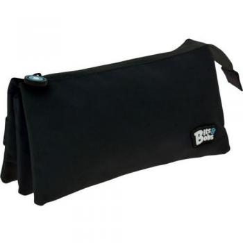 Estuche Portatodo Triple Plano Bits & Bobs Negro 14x23x12 cm