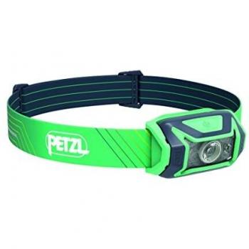Linterna frontal Petzl Tikka Core verde 450 lm recargable con batería integrada, luz de 450 lúmenes, modo multilight, resistente al agua (IPX4), peso ligero y diseño compacto