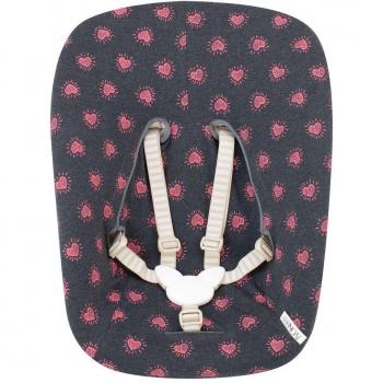 Jyoko Funda para Silla Stokke Tripp Trapp Newborn - Protección de Algodón Suave para Bebés, compatible con Stokke Newborn Set De Tripp Trapp, diseño Fluor Heart