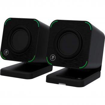 Mackie CR2-X CUBE - Monitores activos de campo cercano, 3 pulgadas, respuesta de frecuencia de 70 Hz a 20 kHz, amplificación biamplificada con un total de 50W, conectividad RCA