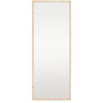 Espejo de madera maciza rectangular Walls I - 160x60 cm y 180x80 cm en varios acabados, tono natural, hecho a mano en España