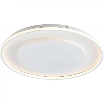 Plafón LED Lucande Murna, Ø 61 cm, moderno, blanco, hecho de aluminio, para salón y comedor, 1 lámpara