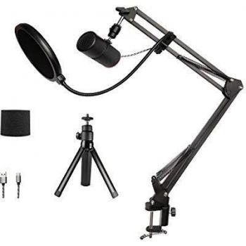 Kit de Streaming Thronmax M20 con Micrófono RGB, Brazo Ajustable y Adaptador de Trípode
