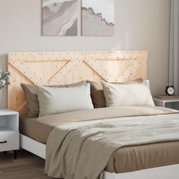 Cabecero de madera maciza de pino 180x104 cm vidaXL Marrón