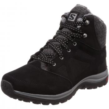 Salomon Ellipse Freeze CS WP, Botas de Senderismo de Baja Altura para Mujer, Negro Black/Phantom/Beach Glass, 39 1/3 EU