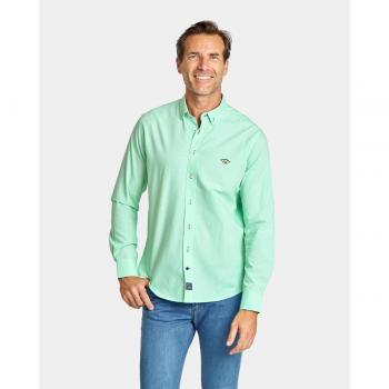 Camisa Spagnolo Oxford Liso Verde