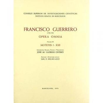 Opera omnia. Tomo III. Motetes I-XXII