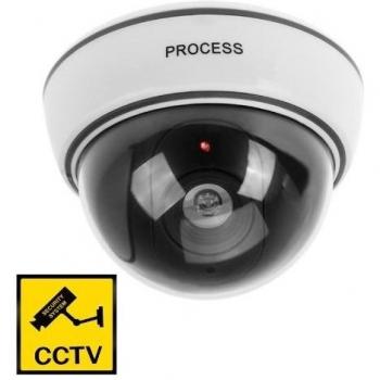 Cámara Simulada de Vigilancia CCTV Fake Camera - Flashing LED Seguridad Hogar Interior/Exterior