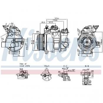 NISSENS 890793 Compresor de Aire Acondicionado
