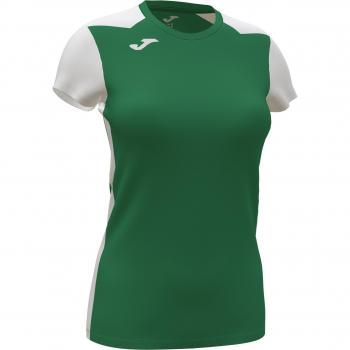 Joma Record II Women's Short Sleeve Running T-Shirt Green White