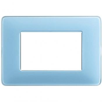 Placa Azzurra de ABS Compatible con Serie Living International - 7 Foros