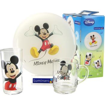 Luminarc Set 3 Piezas Desayuno Modelo Mickey Colors