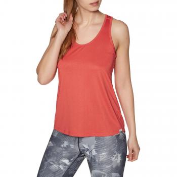 North Face W DAY Three Tank Camiseta, Mujer, Sunbaked Red Heathr, S