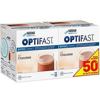 Optifast DUPLO Batido Sabor Chocolate Sustituto De Una Comida Para Control De Peso, 2x9 sobres