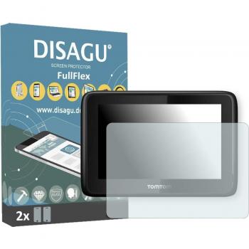 2 Disagu FullFlex protector pantalla para TomTom PRO 7100 protectores de pantalla