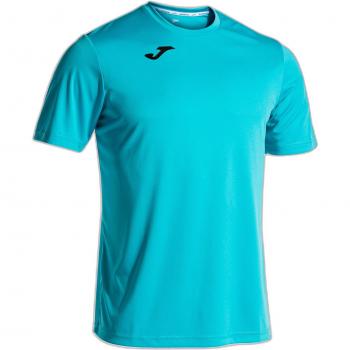 Camiseta de fútbol Joma manga corta hombre combi turquesa flúor