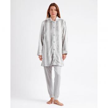 Bata Manga Larga Calentita Triangle gris Admas