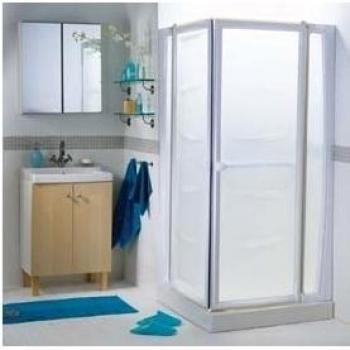 Grupo f. burgos M109599 - Mampara ducha pvc 90 x 90