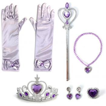 Kit Princesa Infantil Lila de Accesorios Completos
