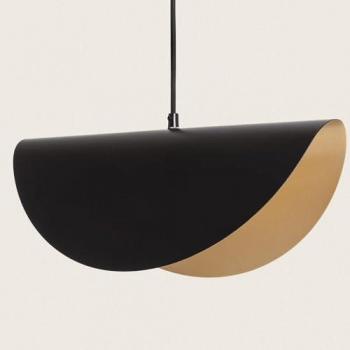 Lámpara Colgante de Metal Caravaggio Diseño Industrial Negro para Salón y Dormitorio