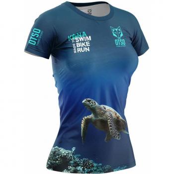 Camiseta de Manga Corta para Mujer Otso Kona Tortugas