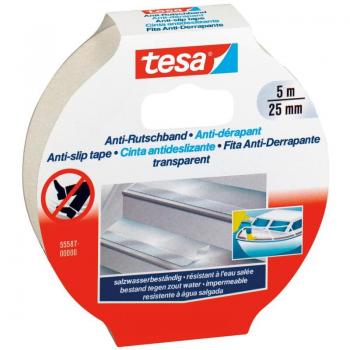 Cinta Antideslizante Transparente Tesa 25 mm x 5 m