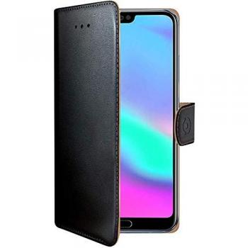 Celly WALLY Funda Flip a Libro para Honor 10, 14.8 cm (5.84), Color Negro