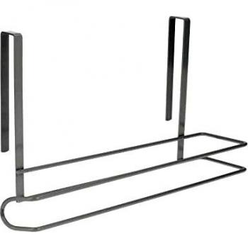 Colgador Portarrollos Papel Cocina, Acero para Puertas, Encimeras, Muebles. 32,5x18x10 cm.