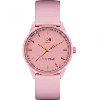 Reloj Ice-Watch Solar Power Mujer Rosa con Correa de Silicona - Tamaño Único