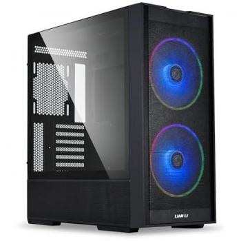 Caja ATX Lian Li LANCOOL 206 Mid-Tower Negra con Vidrio Templado y Ventiladores RGB