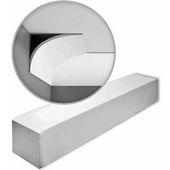 Orac Decor C990 Luxxus Cornices Mouldings - 10 pieces, 20 m, Primed White Polyurethane Crown Moulding
