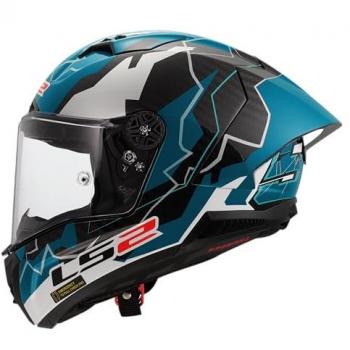 Casco Integral LS2 FF805 Thunder GP Huertas Replica Carbon Blanco Azul Talla M
