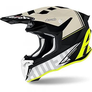Casco de Motocross Airoh Twist 2.0 Tech Amarillo Talla S