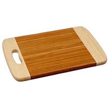 JJA 691095-Tabla de Cortar Madera de bambú, 30 x 20 cm