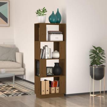 Estantería divisor de espacios madera maciza pino 51x25x132 cm en colores Natural, Blanco y Gris, mueble de almacenaje para oficina, estudio, sala de estar y dormitorio