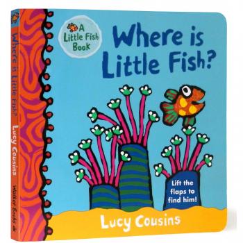 Libro Infantil ¿Dónde Está Pececito? con ilustraciones coloridas y pregunta interactiva