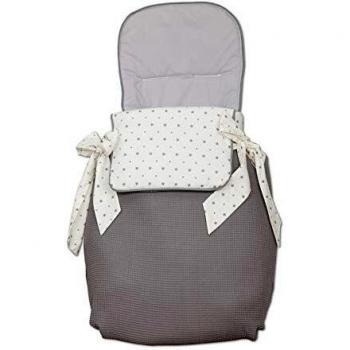 Babyline Little Star - Saco 3 usos, unisex, color gris